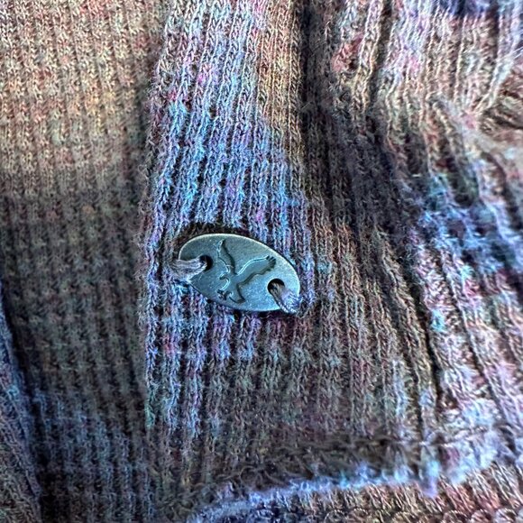 American Eagle Outfitters Womens Lace Thermal Knit  Long Sleeve Size L Purple - Picture 5 of 11